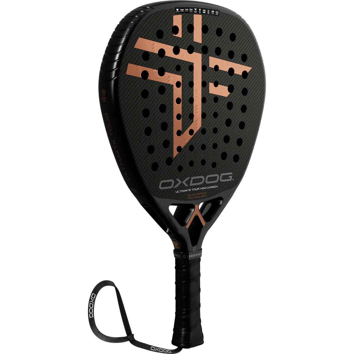 OXDOG Ultimate Tour HES-Carbon SilentSpeed 3D DM Racket OXDOG Ultimate Tour HES-Carbon SilentSpeed 3D DM Racket