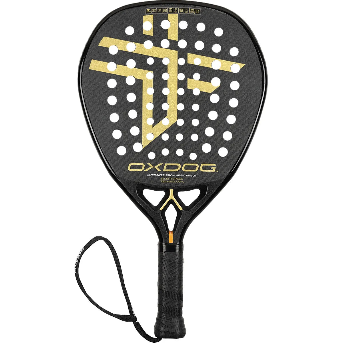 OXDOG Ultimate Pro+ HES-Carbon SilentSpeed Racket OXDOG Ultimate Pro+ HES-Carbon SilentSpeed Racket