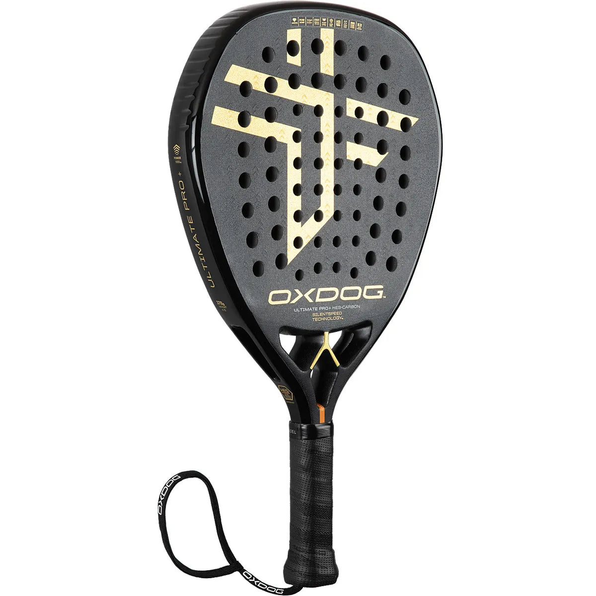 OXDOG Ultimate Pro+ HES-Carbon SilentSpeed Racket OXDOG Ultimate Pro+ HES-Carbon SilentSpeed Racket
