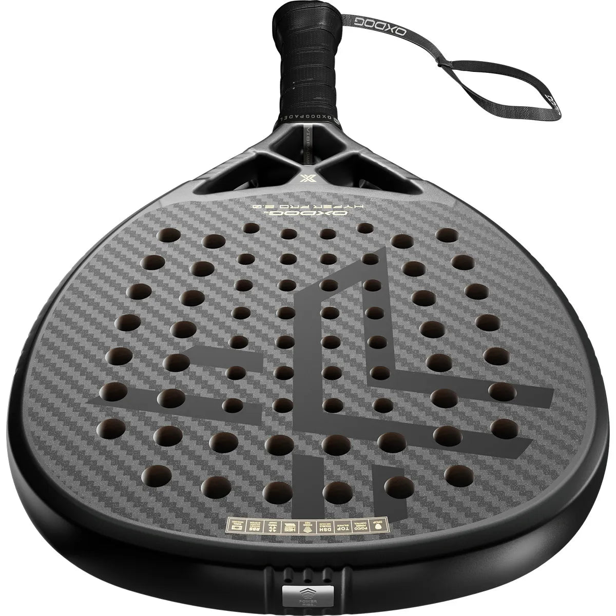 OXDOG HYPER PRO 2.0 HES-Carbon PowerRibs 3D / Sand DR Racket