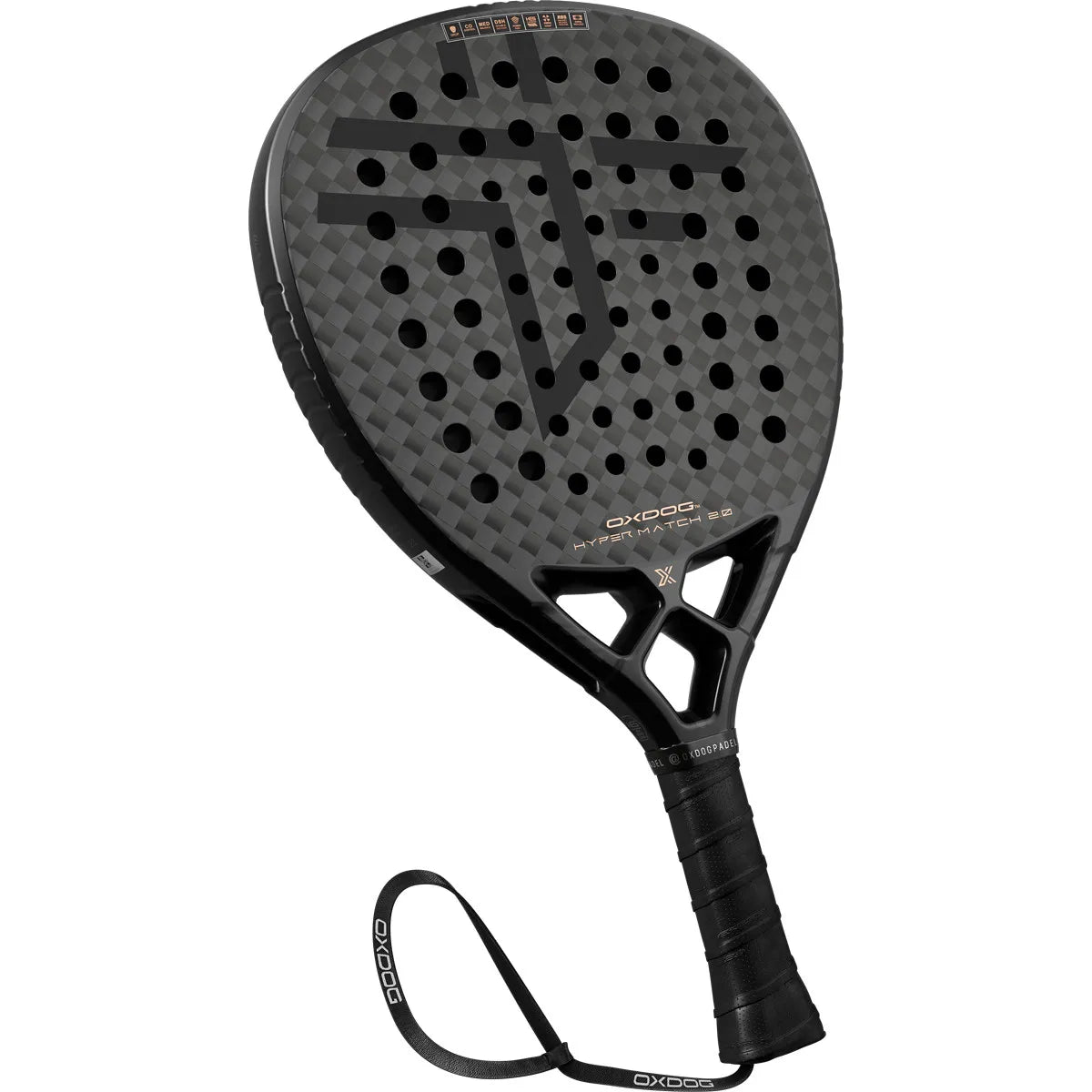 OXDOG Hyper Match 2.0 HES-Carbon PowerRibs 3D DR Racket