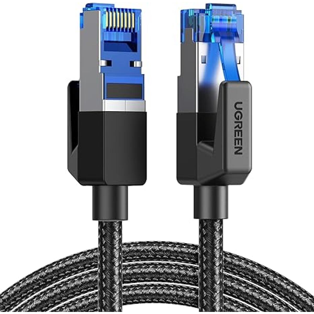 UGREEN CAT8 10M Braided Ethernet Cable – 40Gbps Copper UGREEN CAT8 10M Braided Ethernet Cable – 40Gbps Copper