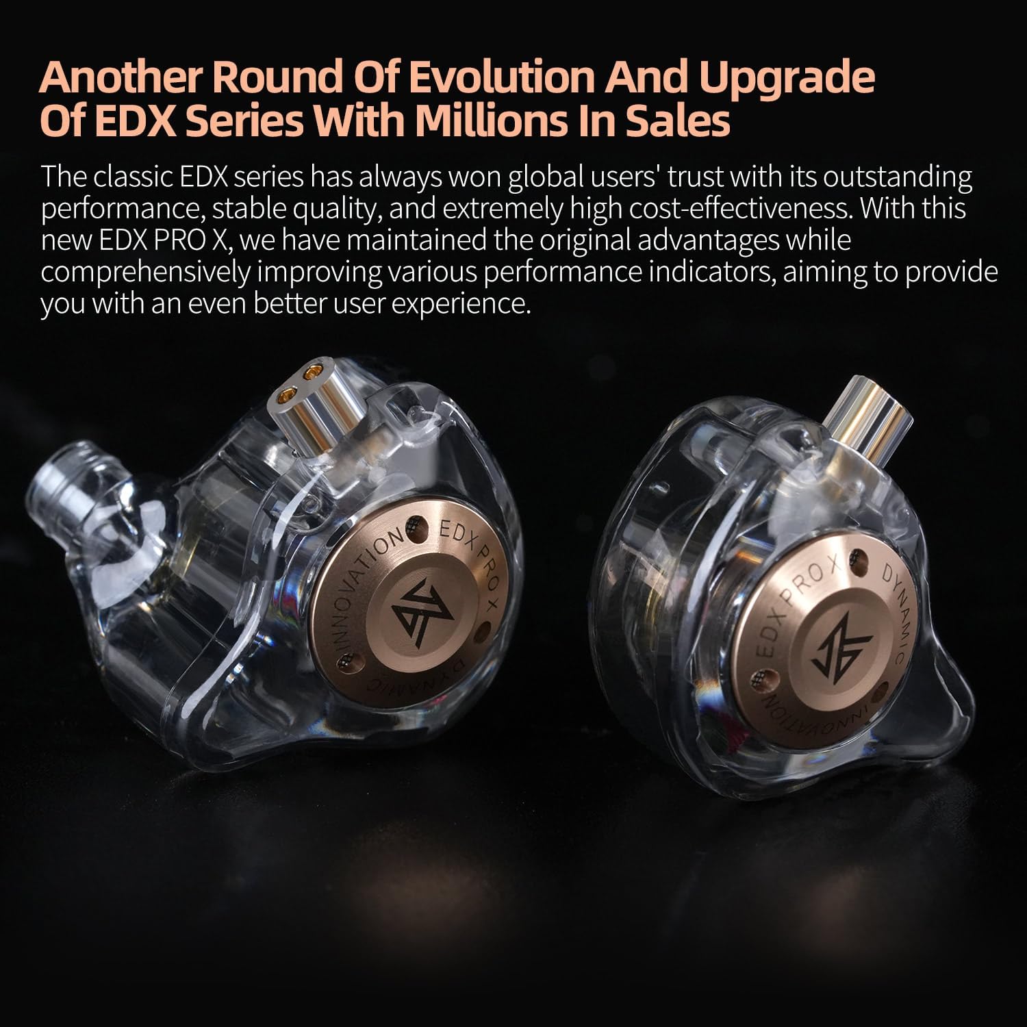 KZ EDX PRO X Wired IEM Earbuds - Dynamic Sound No Mic