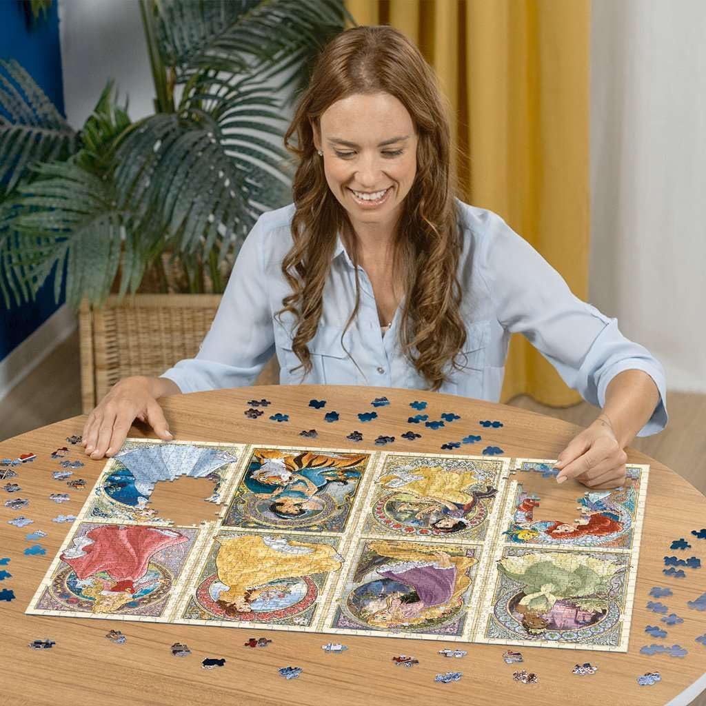 أحجية Ravensburger 1000 قطعة - أميرات ديزني الفن الحديث