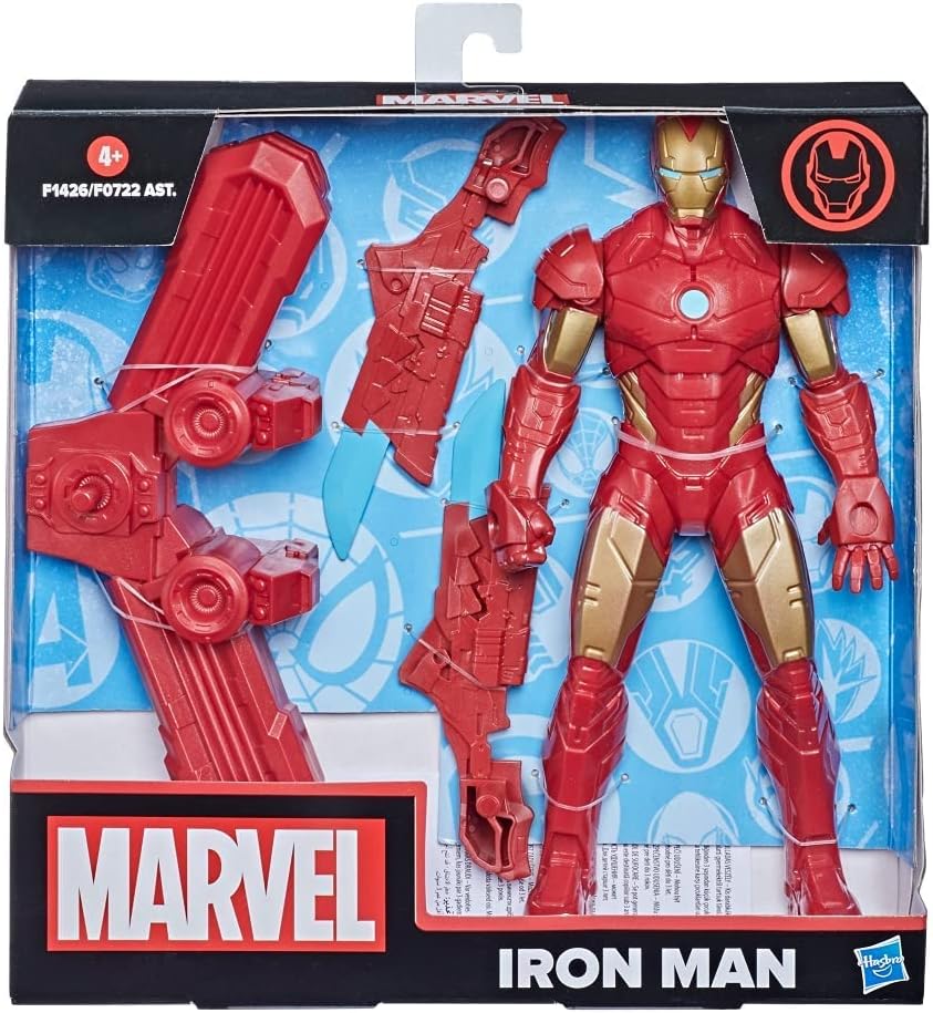 Hasbro Marvel Iron Man Toy 9.5-inch Action Super Heroes Figure and Gear