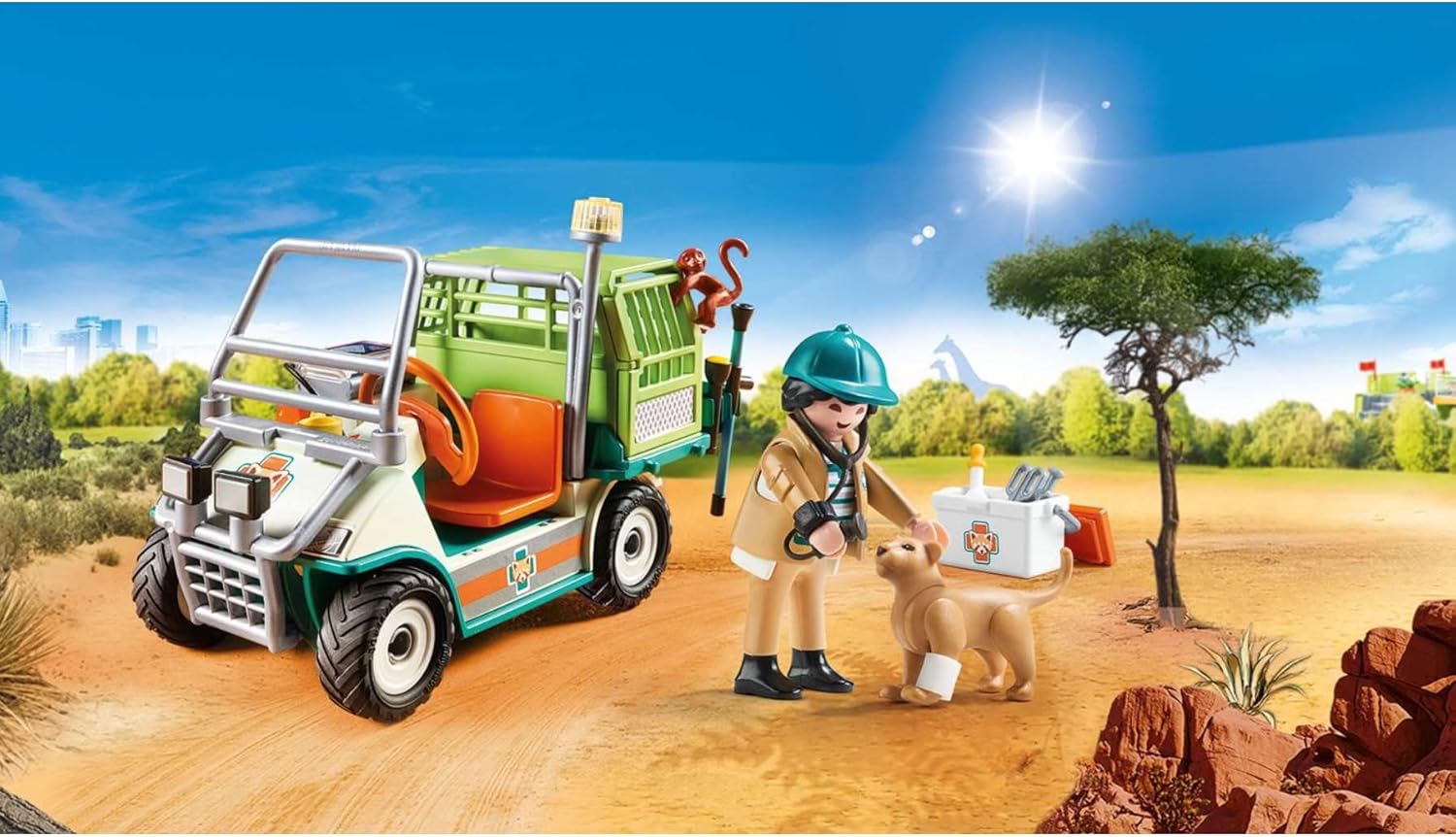 Playmobil Zoo Veterinarian with Medical Cart – Fun for Kids 4+