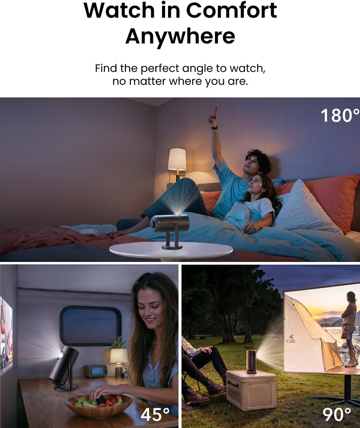 Anker NEBULA Capsule Gimbal Stand 360° Adjustable Viewing - Black Anker NEBULA Capsule Gimbal Stand 360° Adjustable Viewing - Black