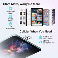 تابلت DOOGEE T30S بشاشة 11 بوصة ونظام تشغيل أندرويد 13 وذاكرة 16 جيجابايت + 256 جيجابايت / 1 تيرابايت