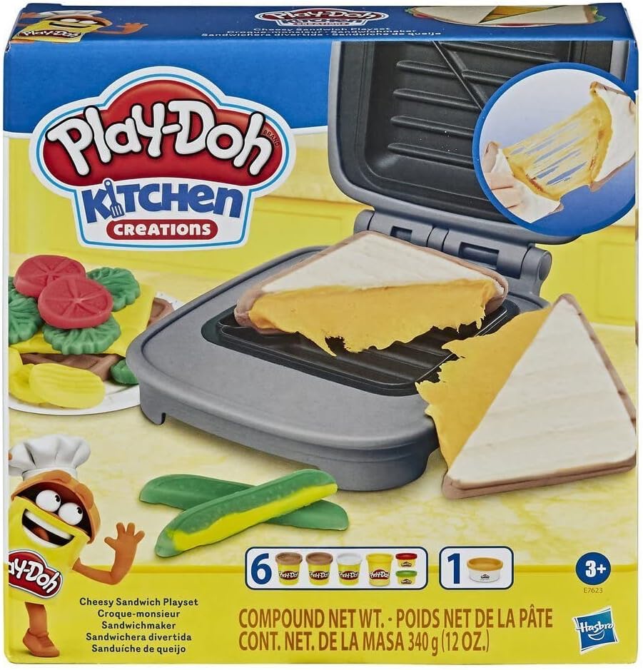 Hasbro Play-doh Kitchen Creations Cheesy Sandwich Hasbro Play-doh Kitchen Creations Cheesy Sandwich