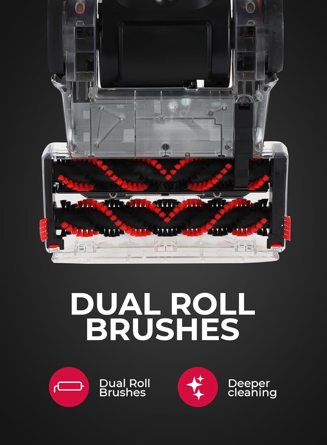 Geepas Carpet Washer GCW19060 - 800W Dual Brush Deep Cleaning Machine