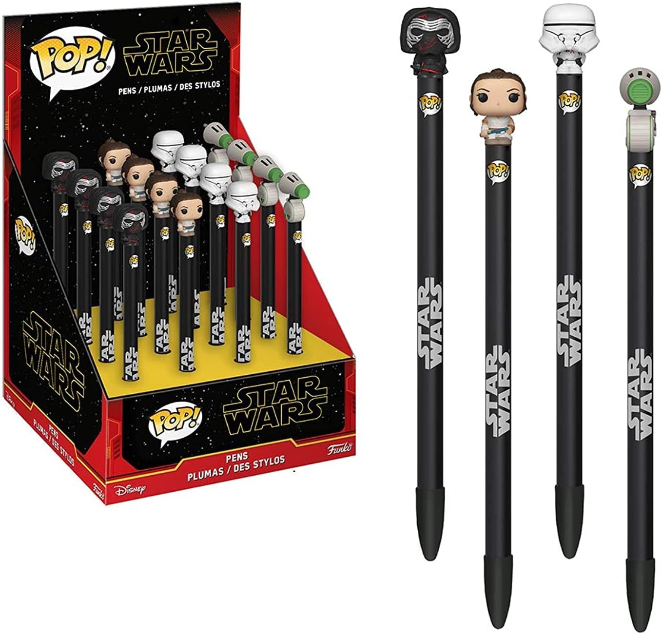 Funko Pop Star Wars Pens - 16 Pieces with Iconic Characters