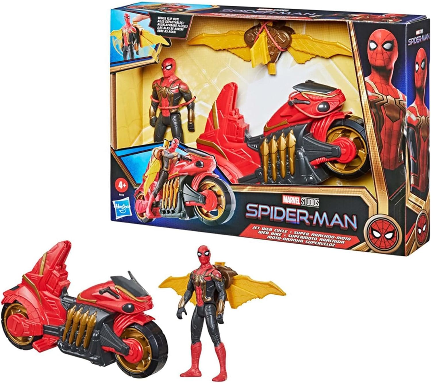 Hasbro Spider-man Deluxe Jet Web Cycle With 6-inch Figure Hasbro Spider-man Deluxe Jet Web Cycle With 6-inch Figure