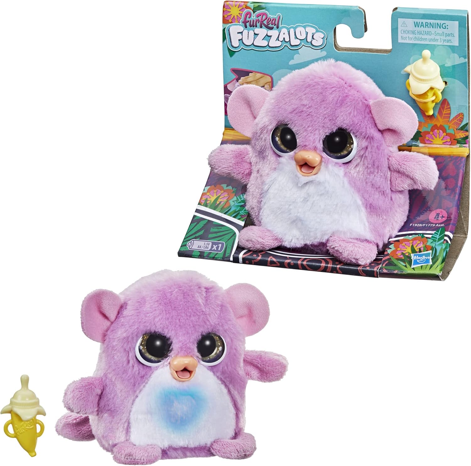 Hasbro Furreal Fuzzalots Monkey Color-change Interactive Feeding Toy Hasbro Furreal Fuzzalots Monkey Color-change Interactive Feeding Toy