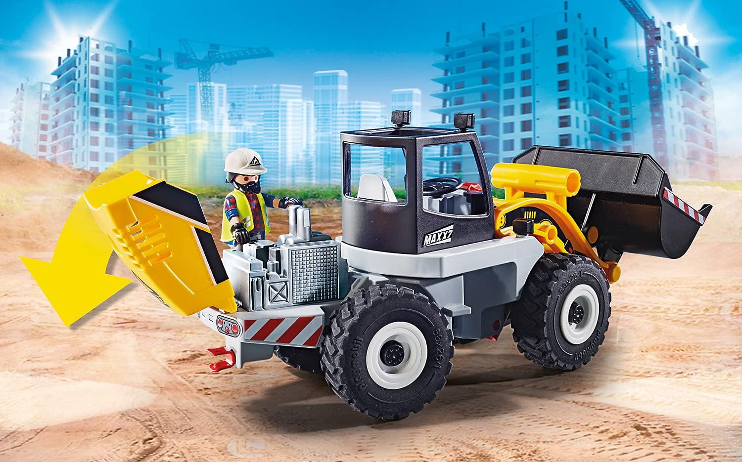 Playmobil Wheel Loader Toy for Kids Playmobil Wheel Loader Toy for Kids