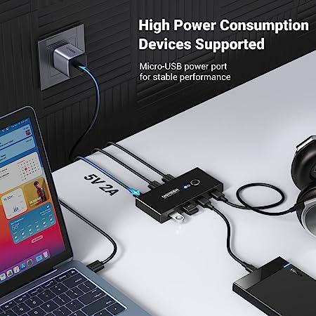 UGREEN 2-In 4-Out USB 2.0 Sharing Switch Box - 30767 UGREEN 2-In 4-Out USB 2.0 Sharing Switch Box - 30767