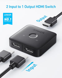 Anker HDMI Switch 2 in 1 out - Gray