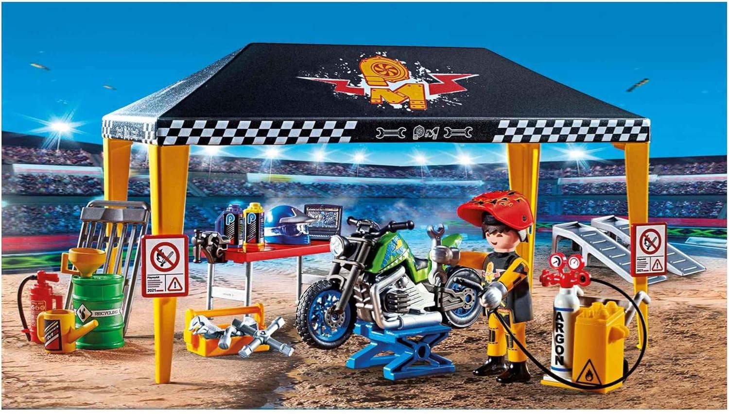 Playmobil Stuntshow Servicezelt - Action Show Tent for Kids