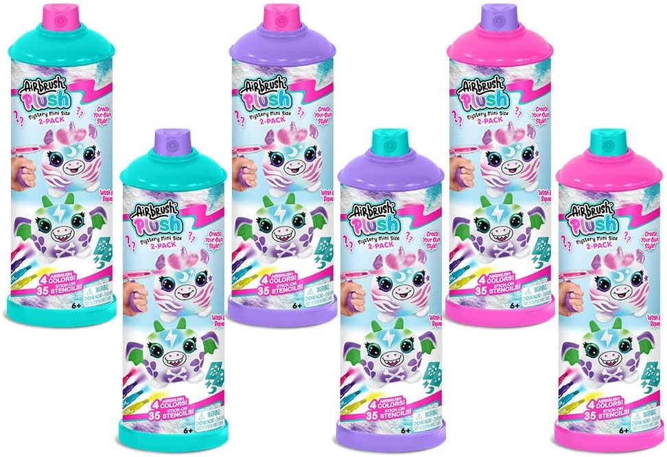 مجموعة Canal Toys – Airbrush Plush Mini 2 لتزيين الدمى