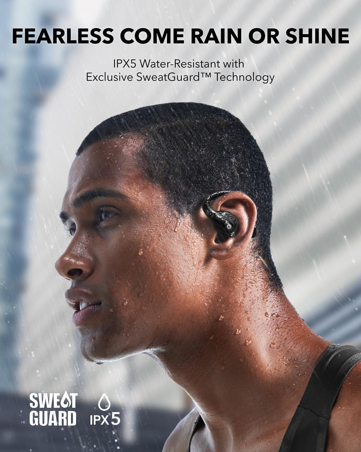 Anker Soundcore AeroFit Pro Open-Ear Headphones / Wireless Earbuds - Black
