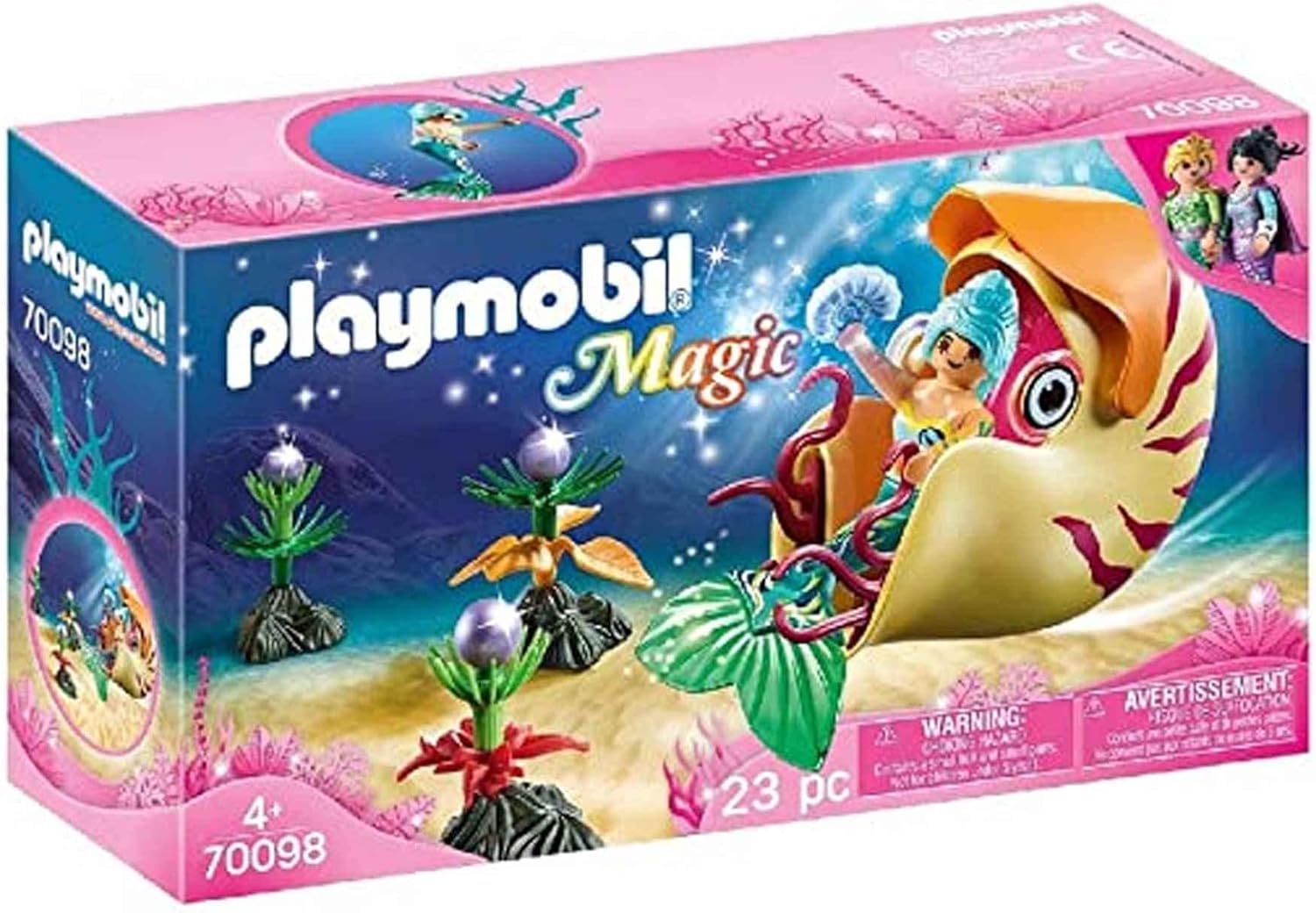 Playmobil Mermaid with Snail Gondola - Magical Playtime