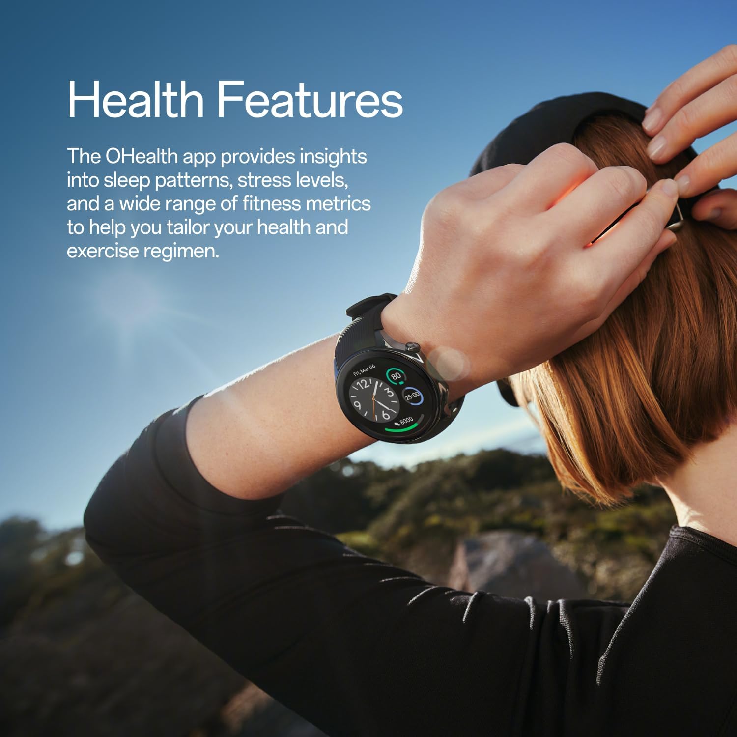 OnePlus Watch 2 32GB 100-Hour Battery Health & Fitness Tracking