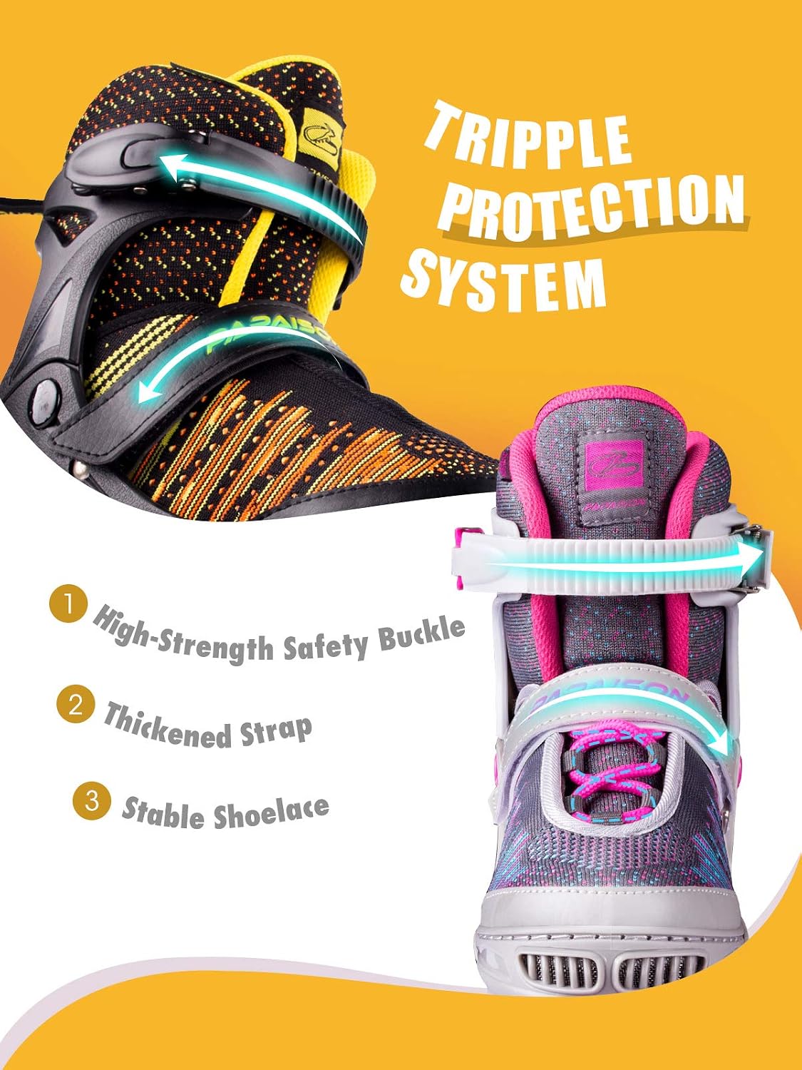 Papaison Light-Up Roller Skates – Model 310