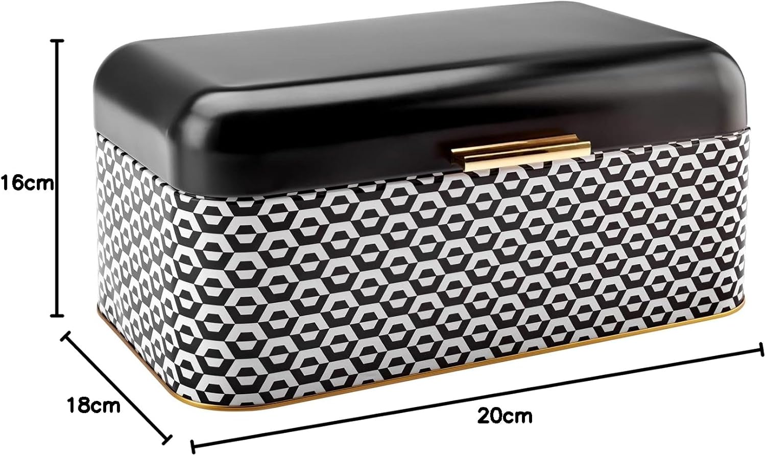 KARACA Playful Bread Box Black – Modern & Stylish KARACA Playful Bread Box Black – Modern & Stylish