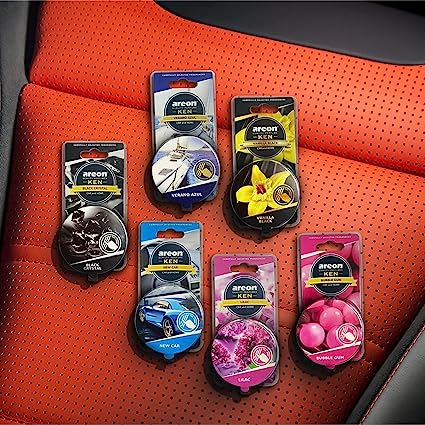 AREON Ken Car Air Freshener - Coconut Scent, Long-Lasting Fragrance