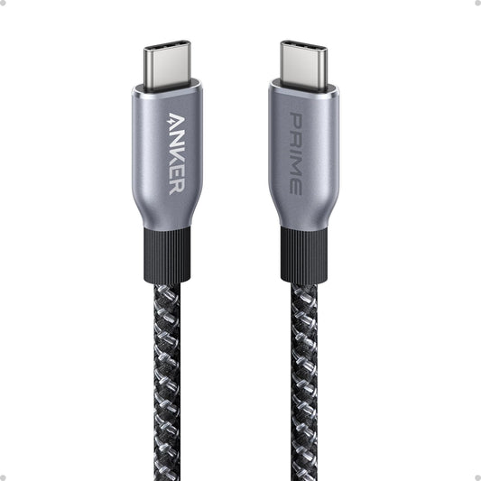 Anker Prime كابل تايب سي إلى تايب سي بقوة 240 واط بطول 90 سم مضفر ومتين