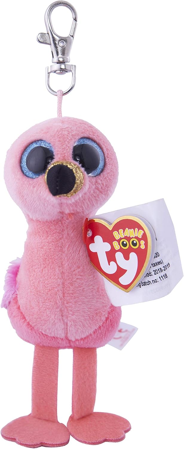 Beanie Boos Gilda - Pink Flamingo Plush Key Clip Toy