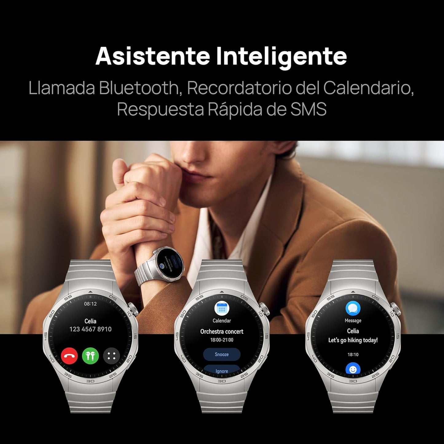 HUAWEI Watch GT4 41mm Elegant White Leather Strap