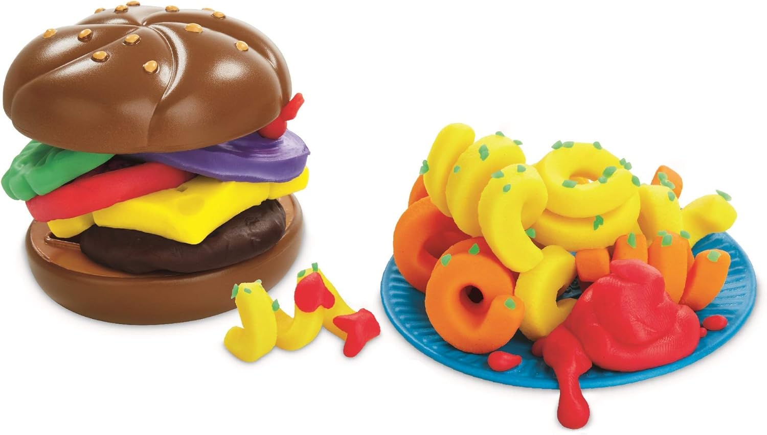Hasbro Play-Doh Kitchen Creations Burger and Fries Hasbro Play-Doh Kitchen Creations Burger and Fries