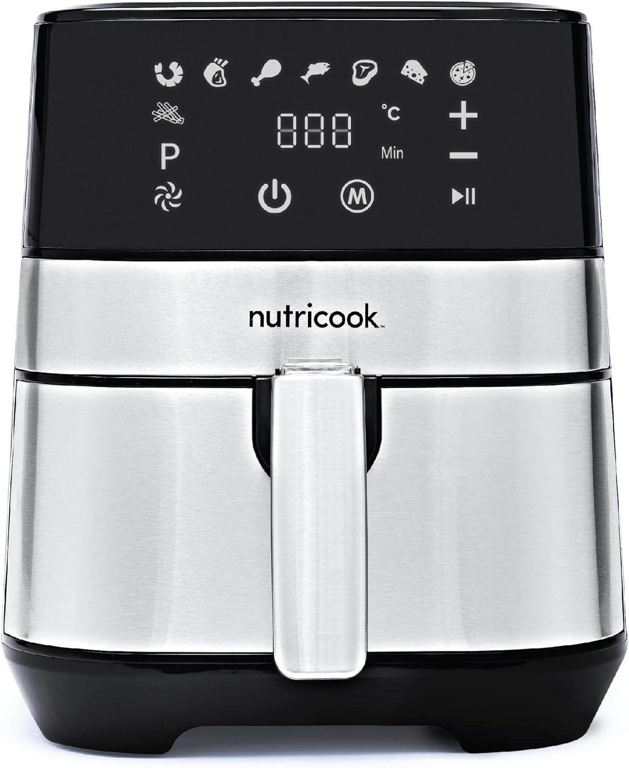 Nutricook Rapid Airfryer 2 / 5.5L / Digital Control Panel Display - Silver