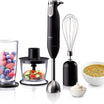 Panasonic MX-SS1BTZ 600W Hand Blender | 3-in-1 Blend, Chop & Whisk | Stainless Steel | Black
