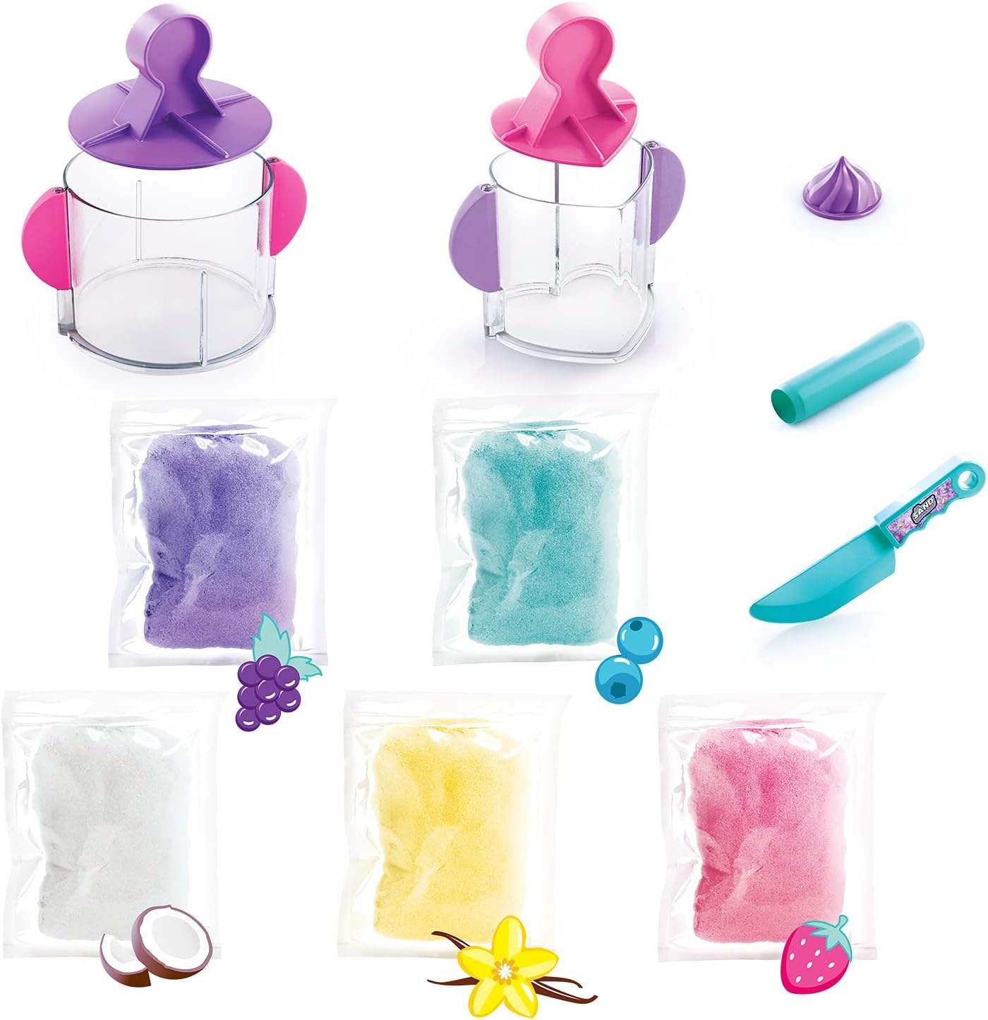 So Sand DIY Magic Sand Kit - Colorful Rainbow Cake Fun
