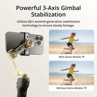 DJI Osmo Mobile 7P جيمبل احترافي مع تتبع ذكي وإضاءة