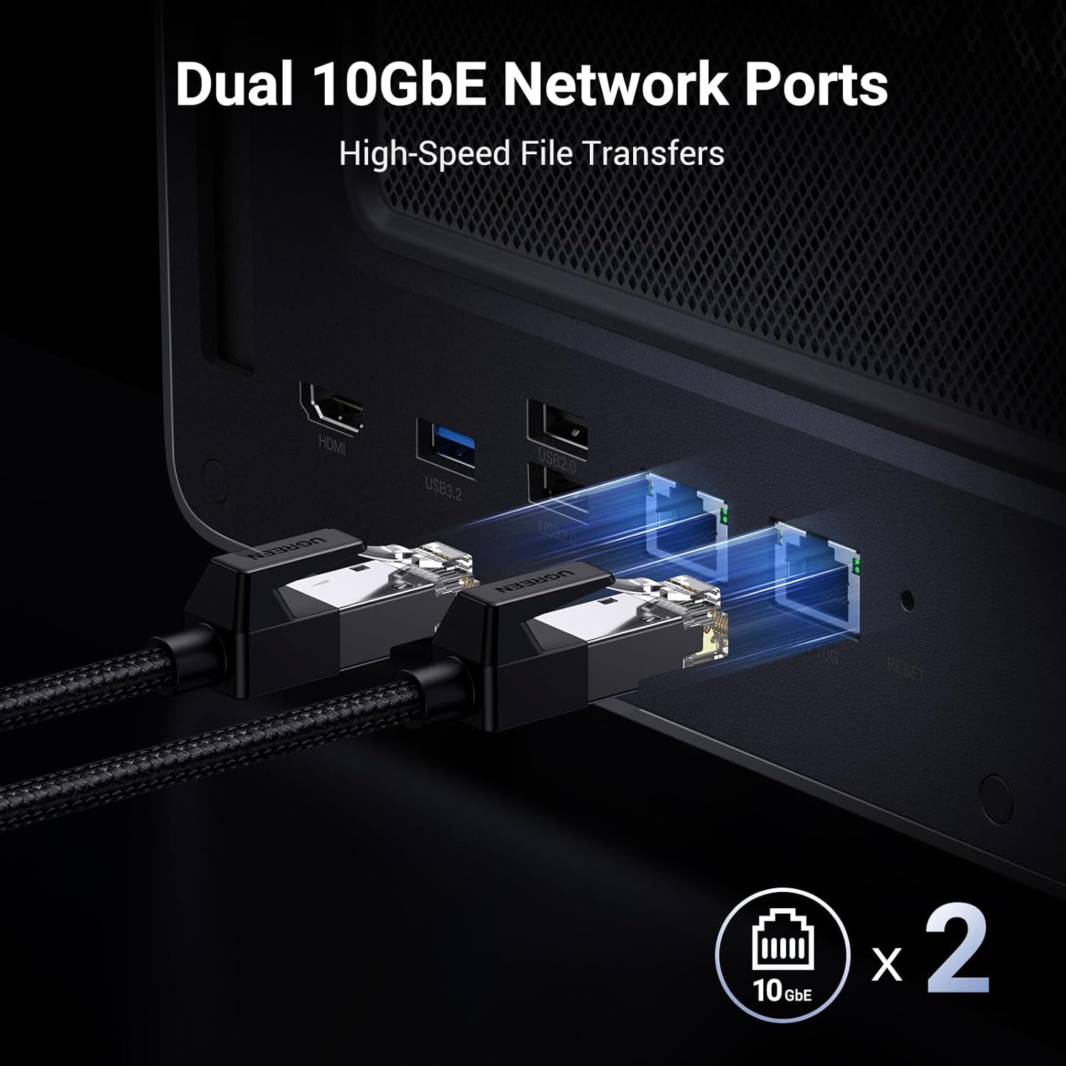 UGREEN NASync DXP8800 Plus 256TB i5 NAS, Dual 10GbE UGREEN NASync DXP8800 Plus 256TB i5 NAS, Dual 10GbE