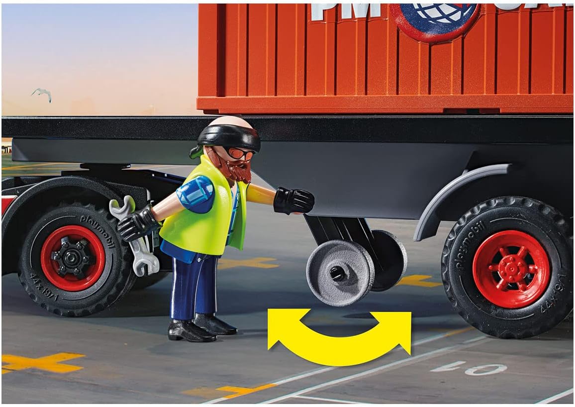 Playmobil Truck with Cargo Container - Educational Toy Playmobil Truck with Cargo Container - Educational Toy