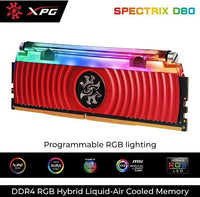 XPG 16GB*2 SPECTRIX D80 DDR4 RGB LIQUID COOLING MEMORY  DDR4-3000