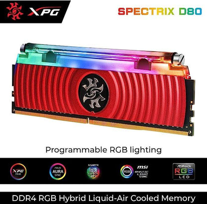 XPG 16GB*2 SPECTRIX D80 DDR4 RGB LIQUID COOLING MEMORY  DDR4-3000