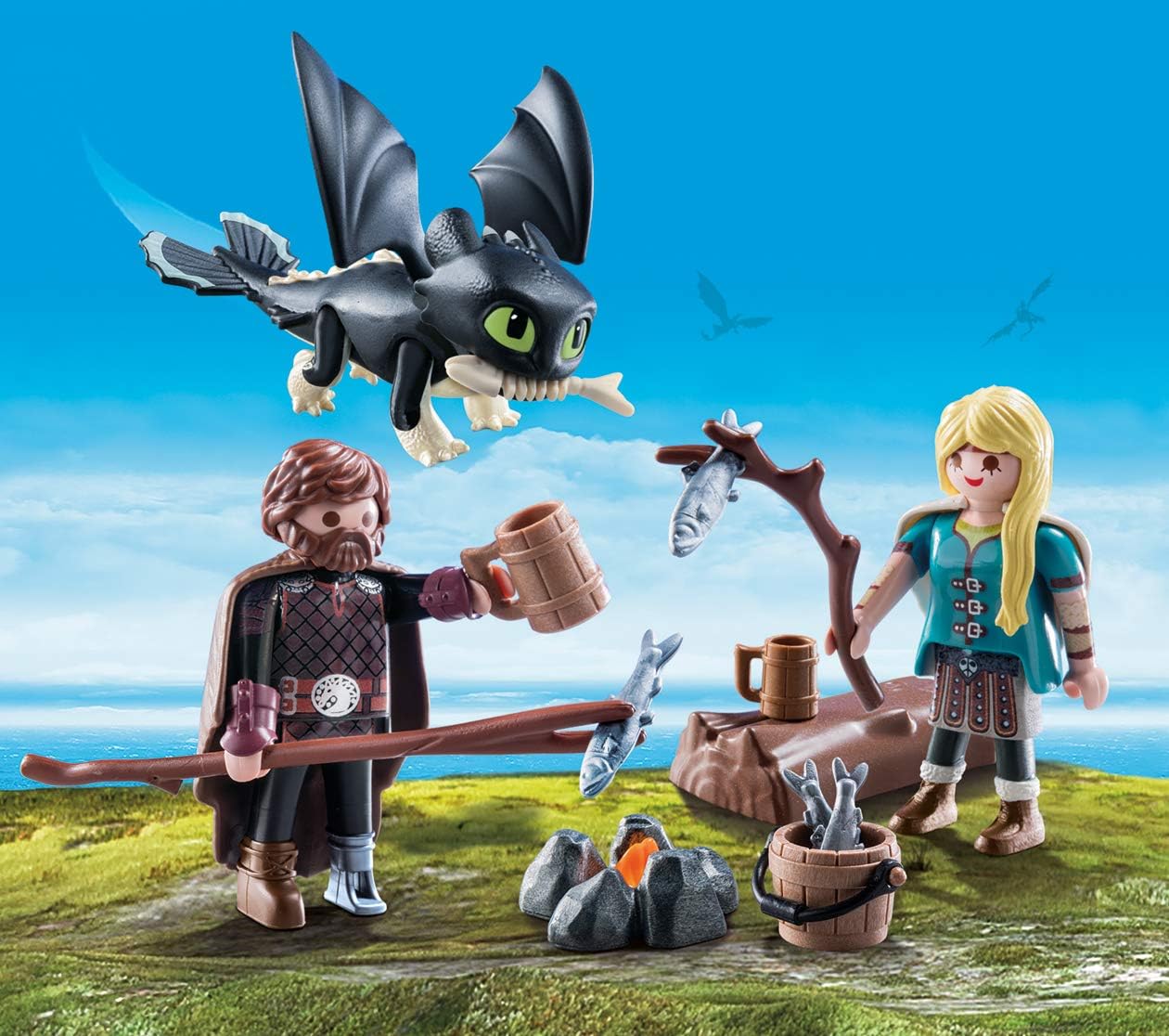 Playmobil Dragons Hiccup & Astrid with Baby Dragons