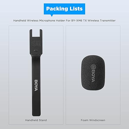 BOYA BY-XM6 HM Wireless Microphone Handheld Holder – For Vlog, YouTube, Interviews BOYA BY-XM6 HM Wireless Microphone Handheld Holder – For Vlog, YouTube, Interviews