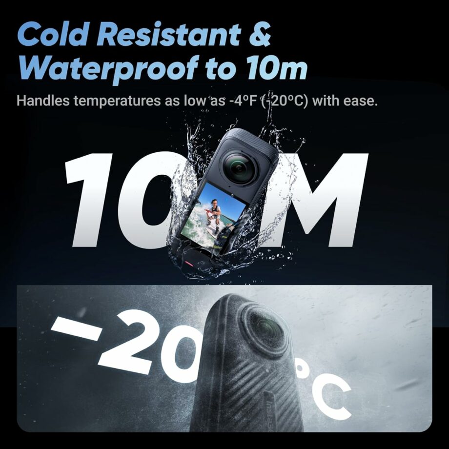 Insta360 X4 Waterproof 8K 360 Action Camera and 4K Wide-Angle Video Insta360 X4 Waterproof 8K 360 Action Camera and 4K Wide-Angle Video