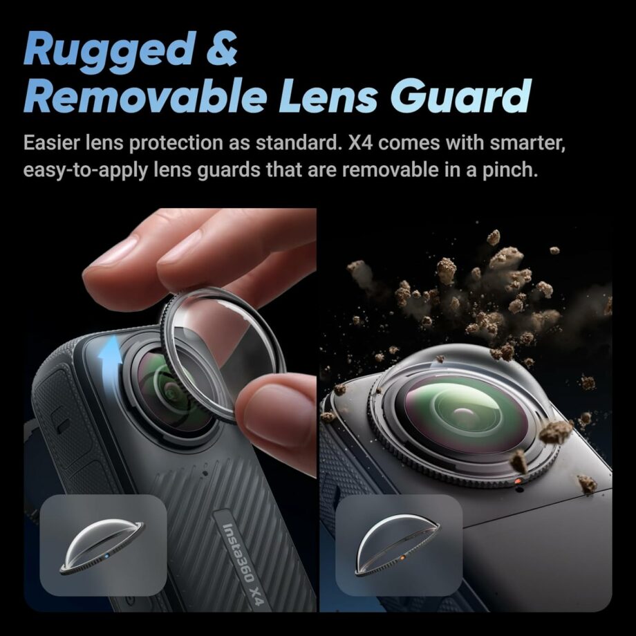 Insta360 X4 Waterproof 8K 360 Action Camera and 4K Wide-Angle Video Insta360 X4 Waterproof 8K 360 Action Camera and 4K Wide-Angle Video