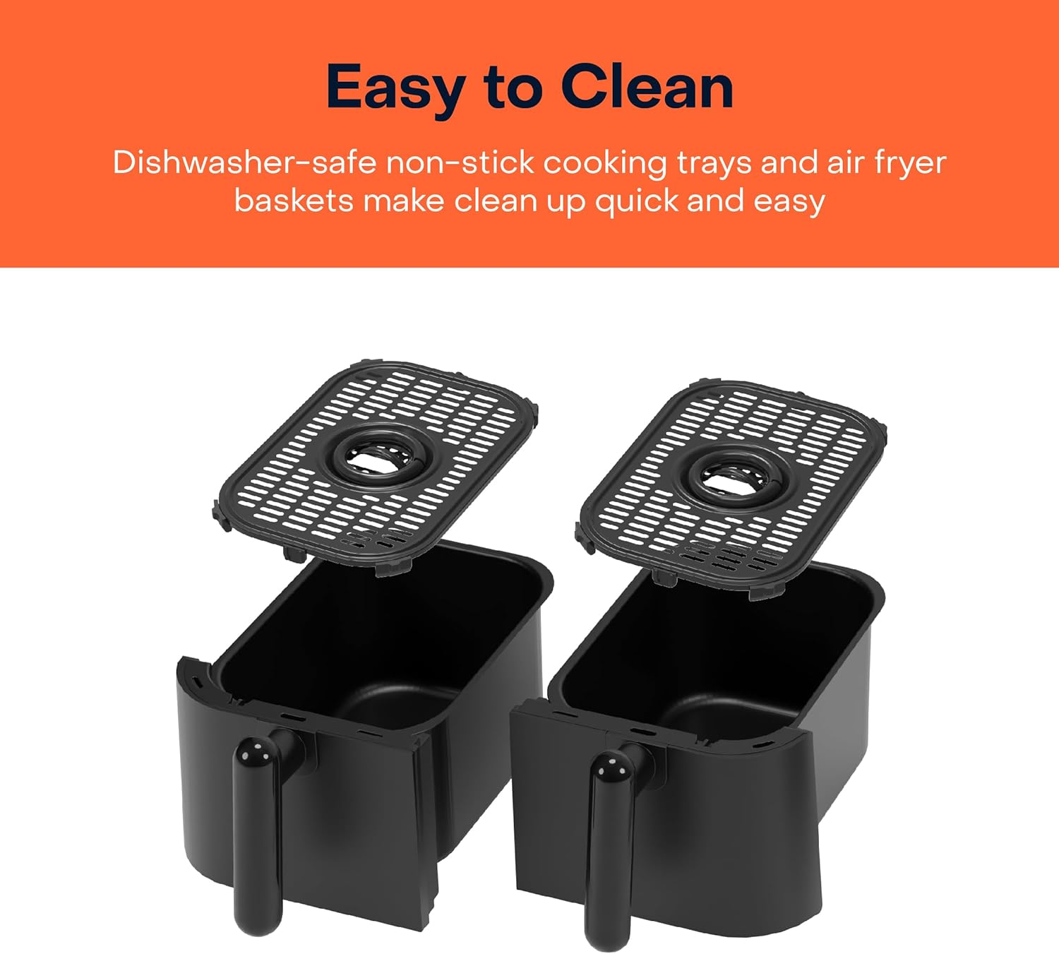 Air Fryer Duo 2 Non-Vision 8.5L / Independently Controlled Dual Baskets - Black