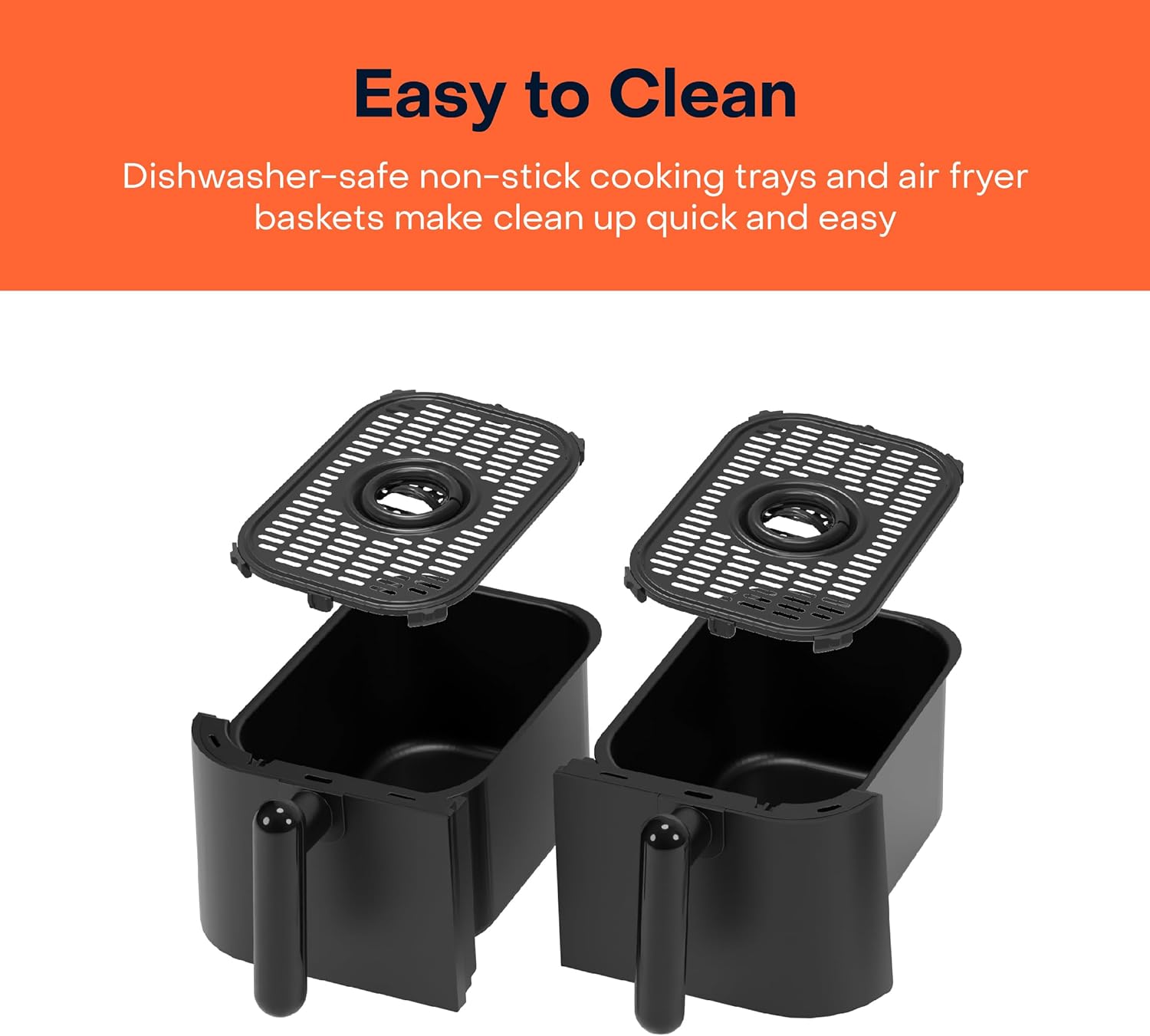 Nutricook Air Fryer Duo 2 Non-Vision 8.5L / Independently Controlled Dual Baskets - Black Nutricook Air Fryer Duo 2 Non-Vision 8.5L / Independently Controlled Dual Baskets - Black