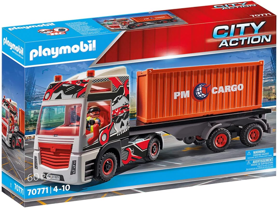 Playmobil Truck with Cargo Container - Educational Toy Playmobil Truck with Cargo Container - Educational Toy