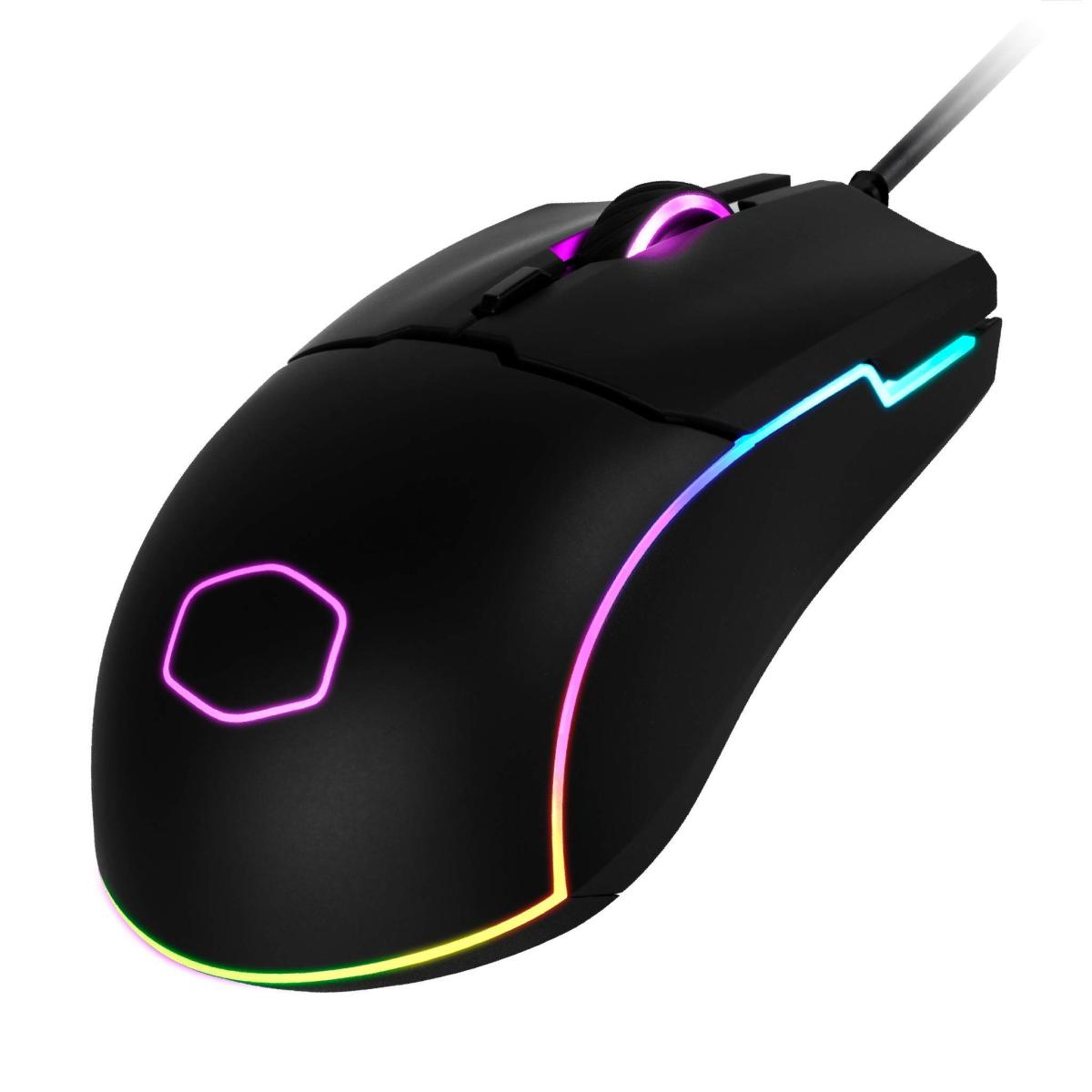 Cooler Master CM110 RGB Wired Gaming Mouse 6000 DPI PRO-GRADE Gaming Optical Sensor w/ Two Side Buttons