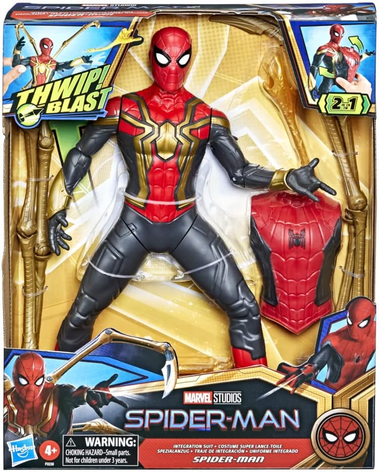 Hasbro Deluxe 13-Inch Thwip Blast Spider-Man Action Figure