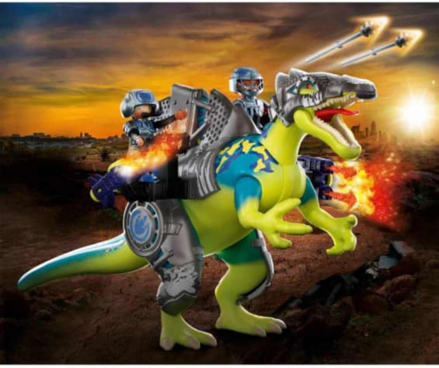 Playmobil Dino Rise Spinosaurus Double Defense Power